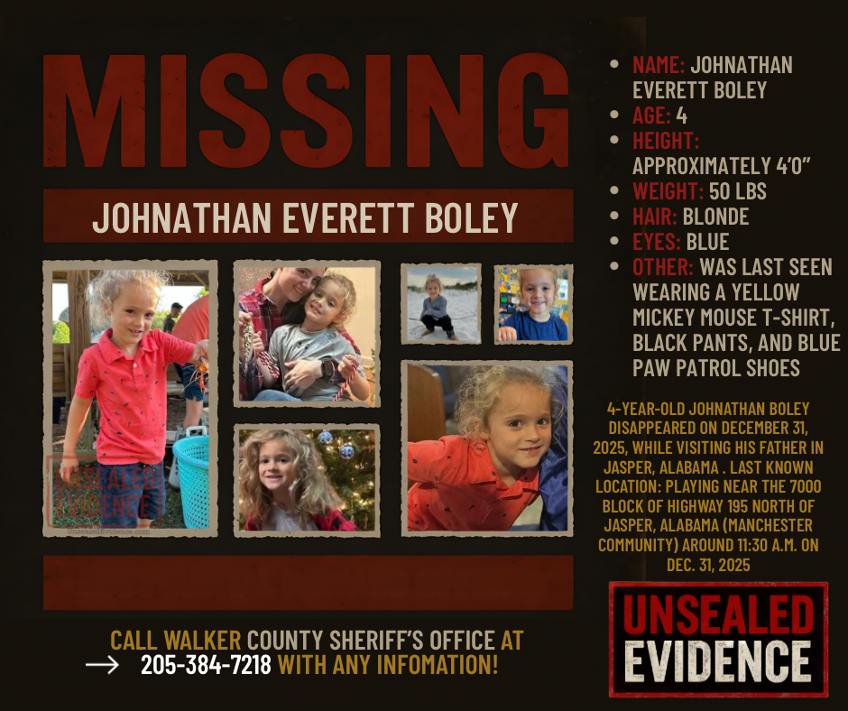 Case image for Vanished on New Year’s Eve: The Search for Johnathan Boley