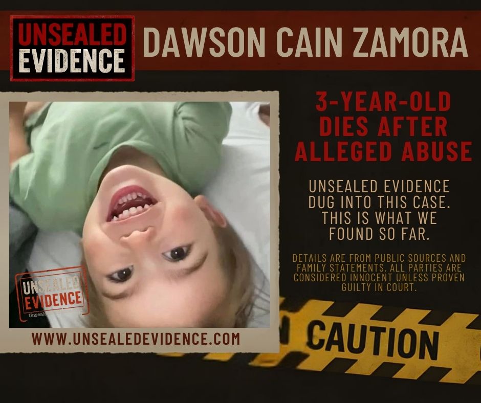 Case image for DAWSON CAIN ZAMORA: THE TODDLER WHO DIDN’T MAKE IT HOME 🕯️💔