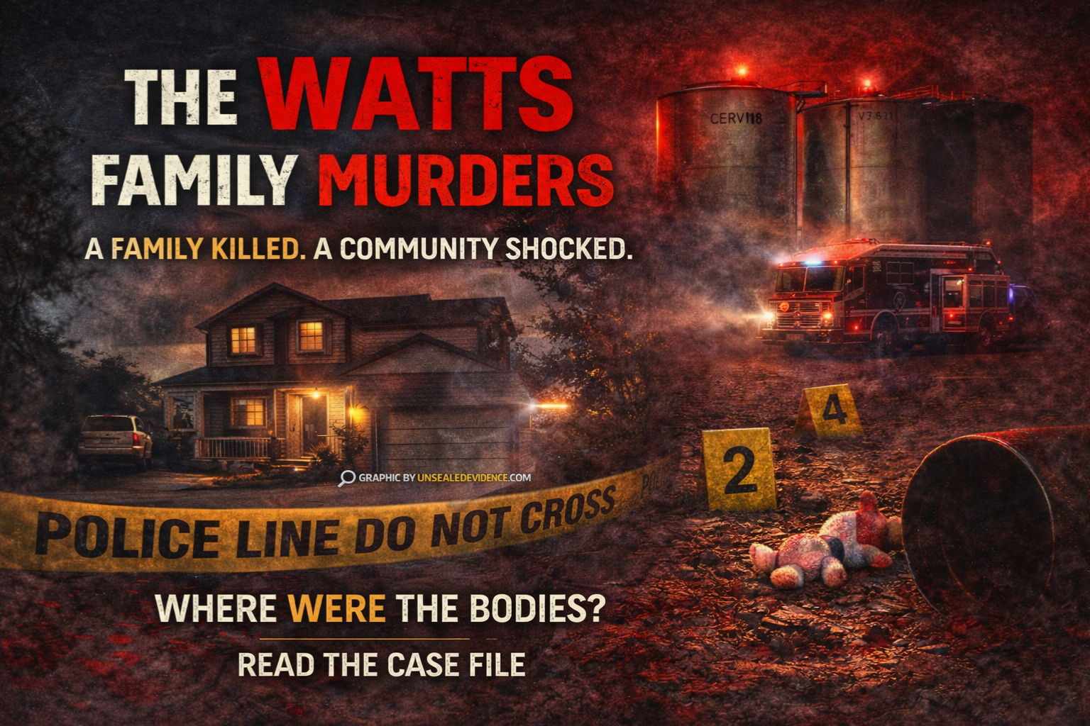 Case image for The Shadows of Saratoga Trail: A Comprehensive Forensic Case File on the Watts Family Annihilation