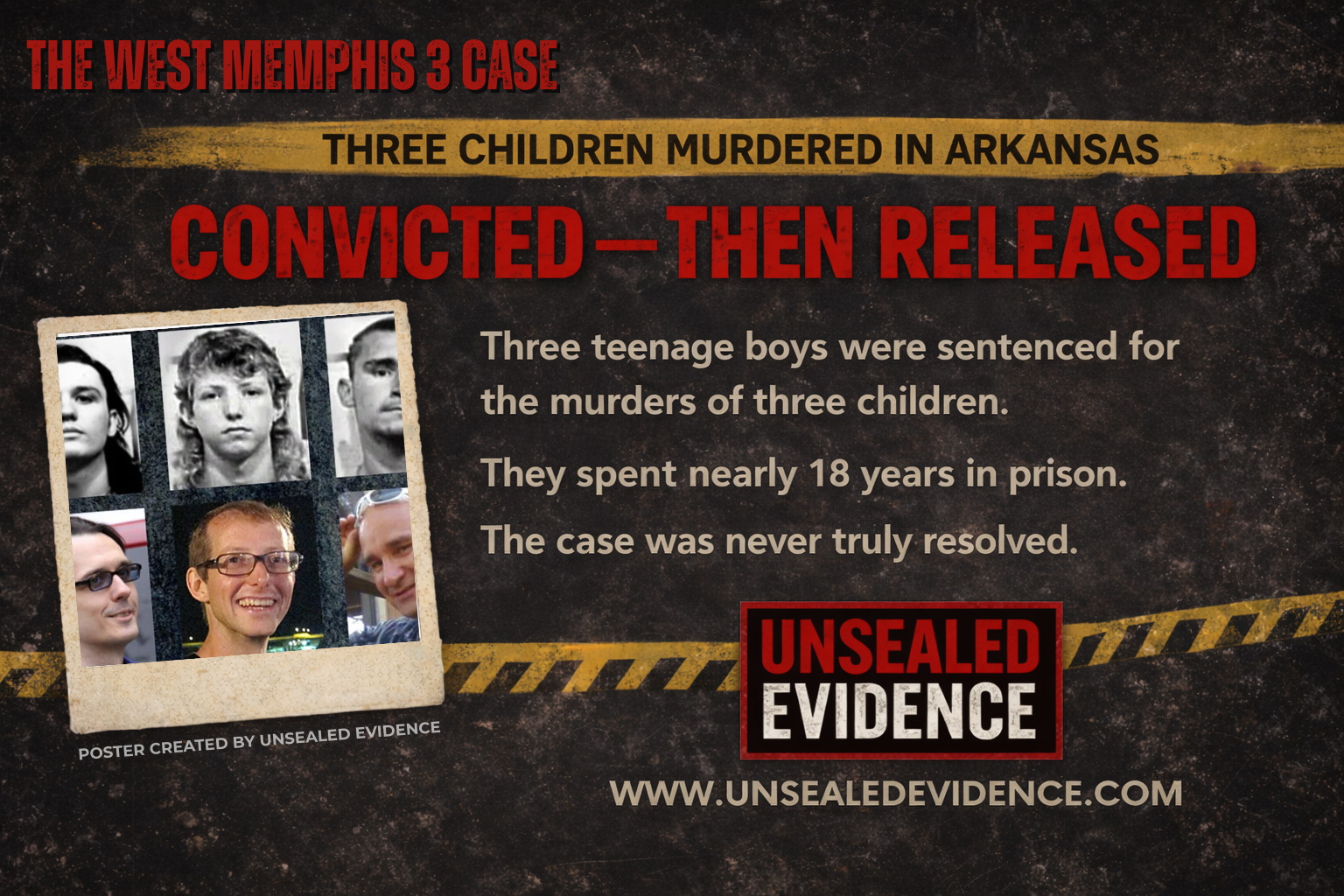 Case image for The West Memphis Three — A Comprehensive Legal, Forensic, and Sociological Analysis (1993–2026)